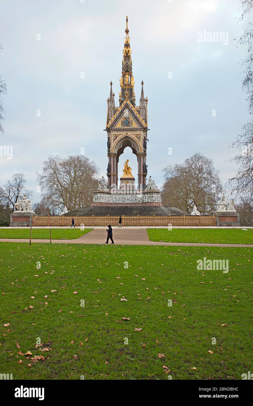 The Albert Memorial, Kensington Gardens, London Stock Photo