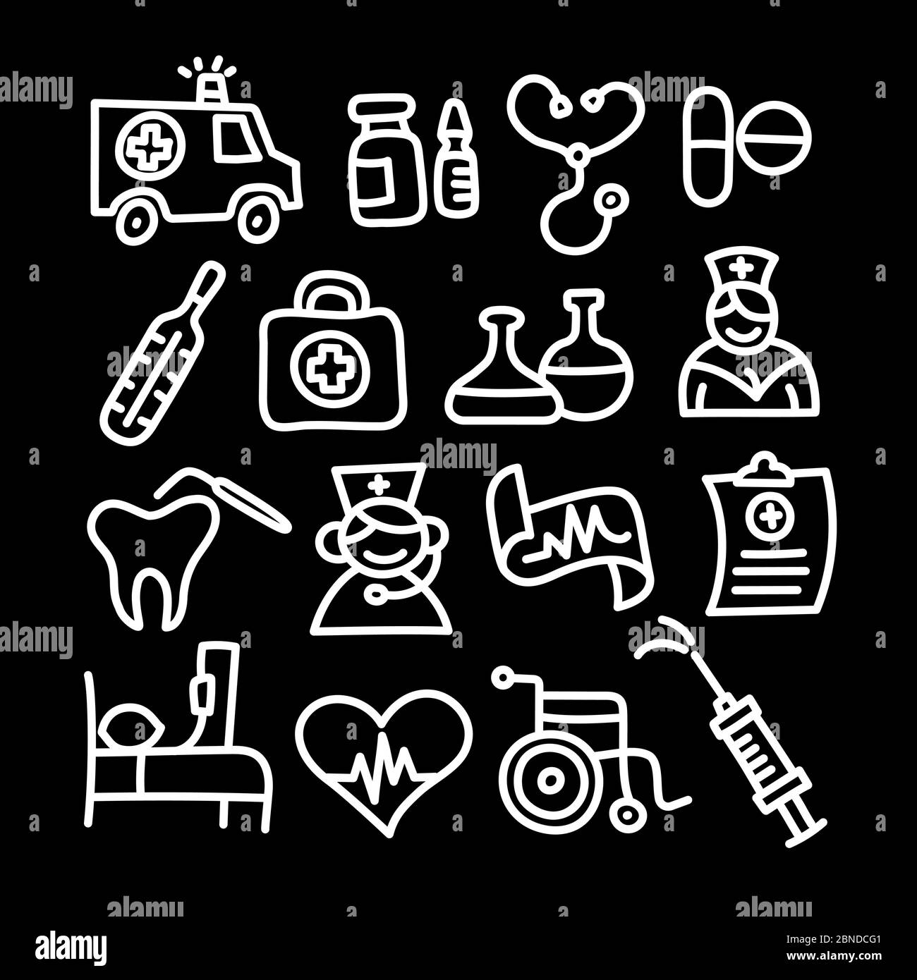 Medical outlines Black and White Stock Photos & Images - Alamy