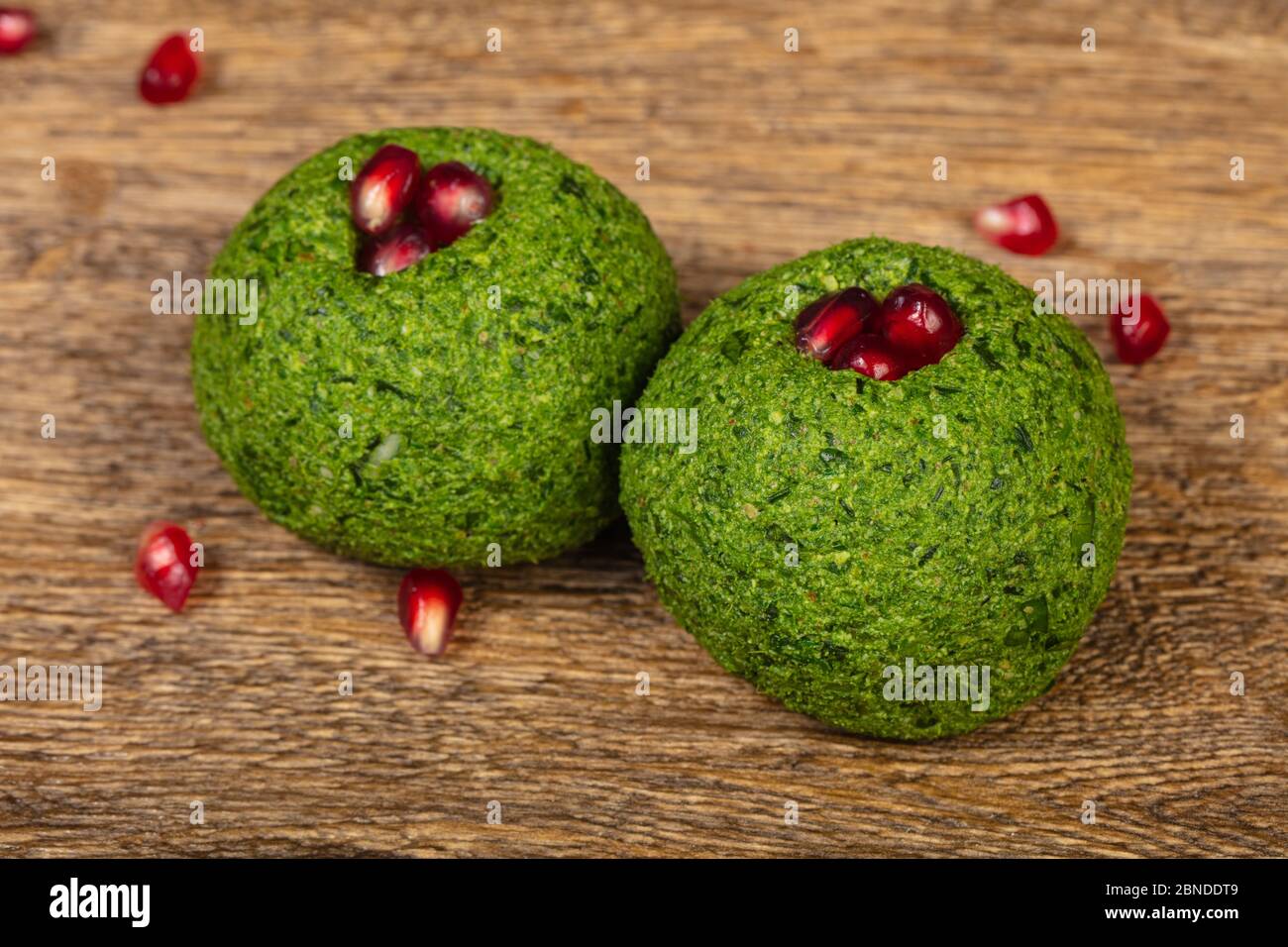 Georgian traditional Phali served pomegranet seeds Stock Photo - Alamy