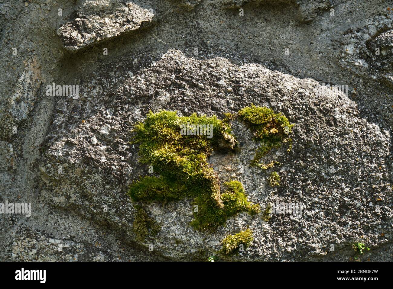 Artfully built walls with natural stone Stock Photo