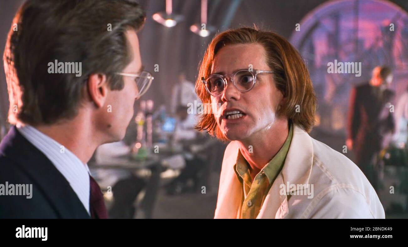 USA. Val Kilmer and Jim Carrey in the ©Warner Bros film : Batman ..., حجم الصورة 1300x790