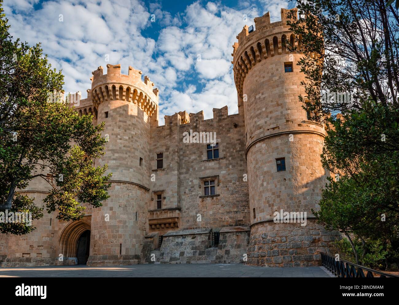 Palace of the Knights at Rhodes island, Greece Stock Photo by