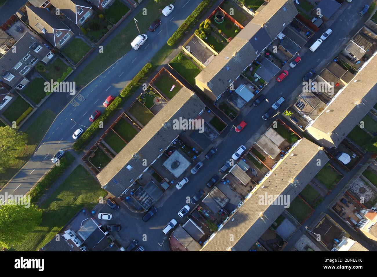 Aerial view of Sutton Park, Hull Stock Photo Alamy