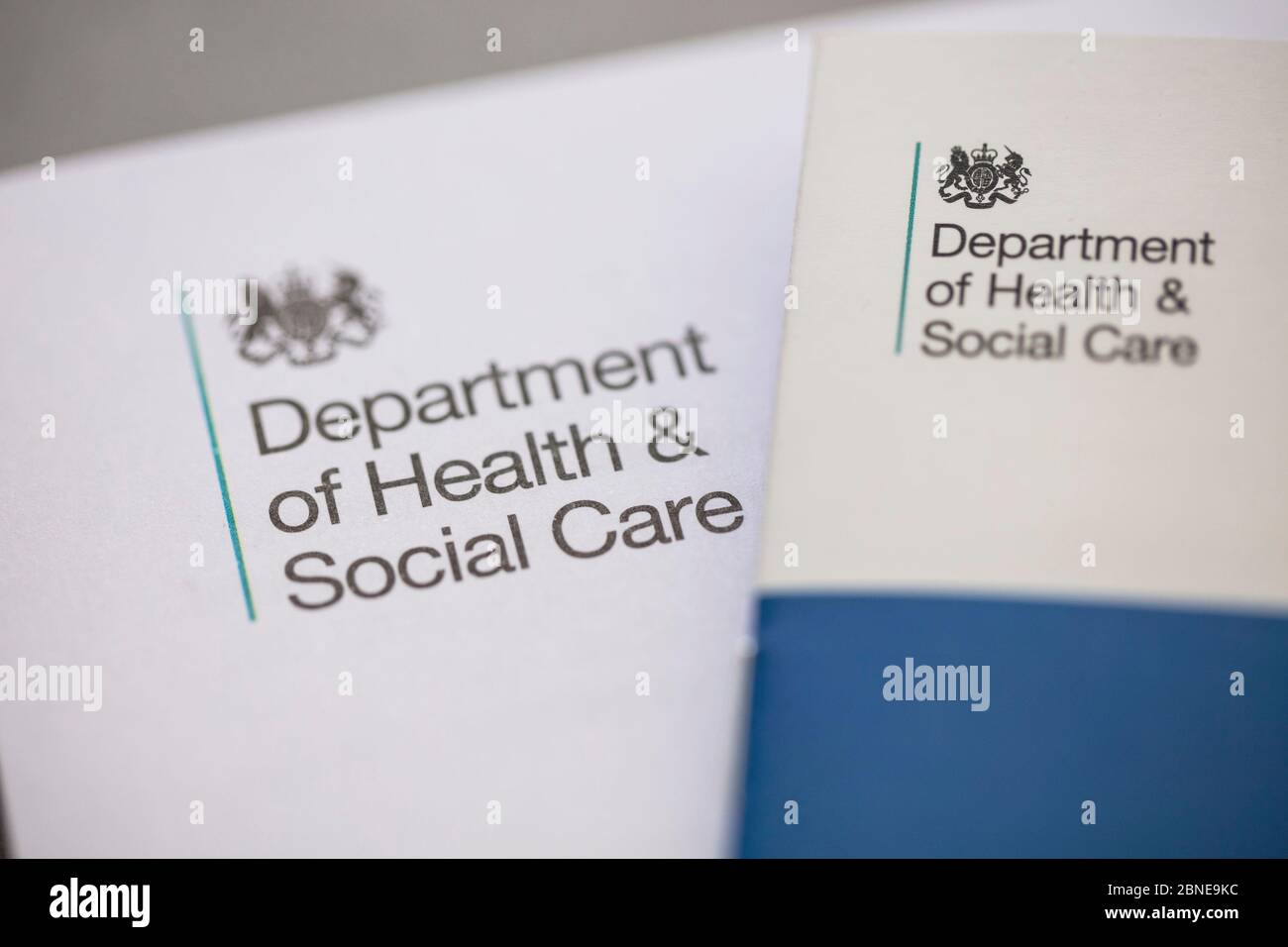 LONDON, UK - MAY 15 2020: UK Department of health social care official letter Stock Photo