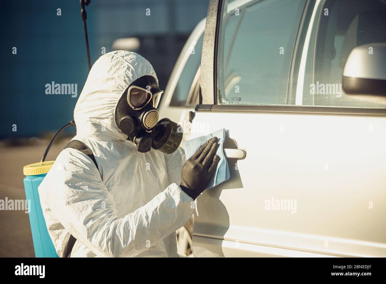 Cleaning and Disinfection of vehicles amid the coronavirus epidemic Car