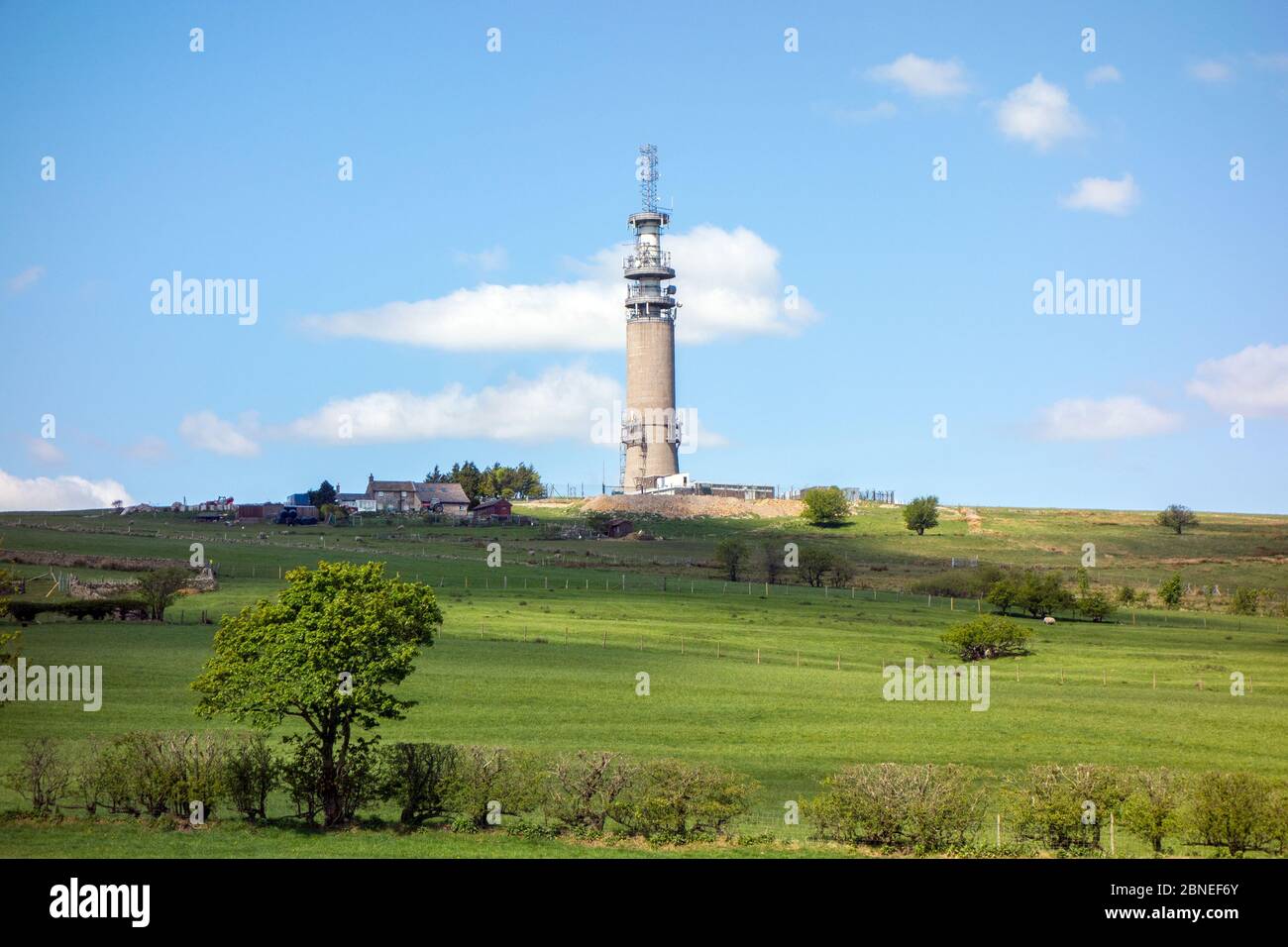 The BT Telecommunications Tower Radio Mast On Croker Hill Sutton Common 