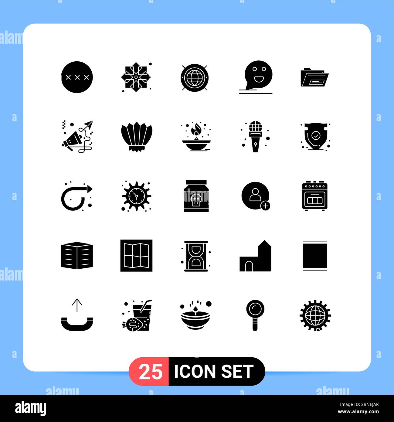 Universal Icon Symbols Group Of 25 Modern Solid Glyphs Of Mail Comment Muslim Chat Computing Editable Vector Design Elements Stock Vector Image Art Alamy