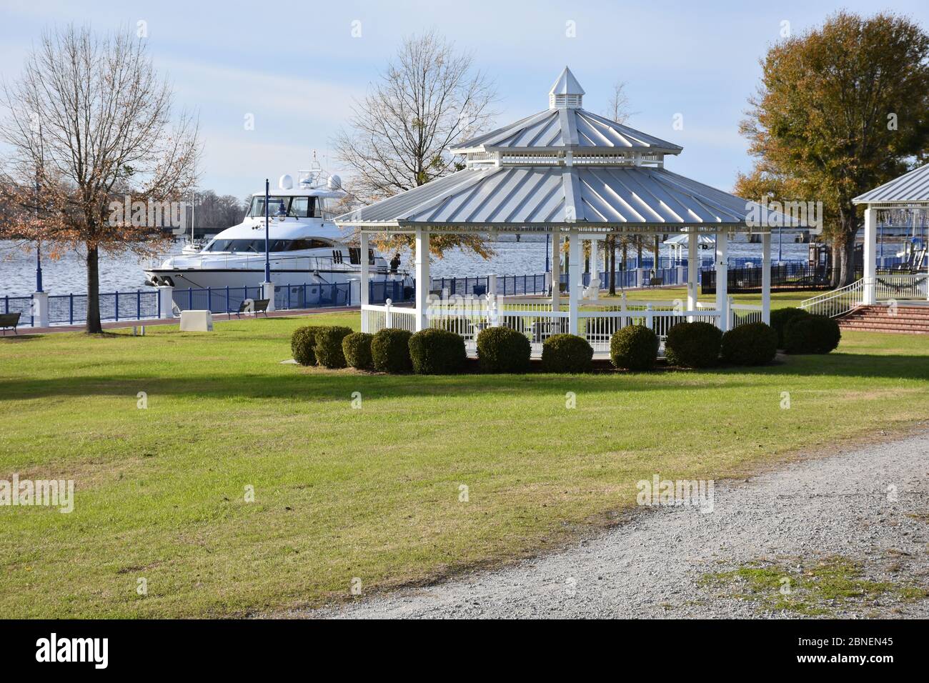 Washington north carolina waterfront marina hires stock photography