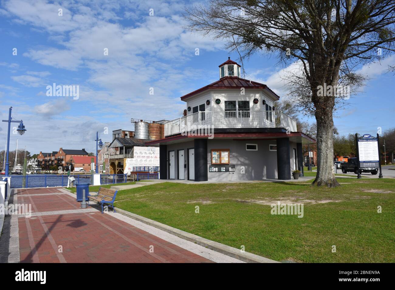 The Washington, NC waterfront Marina Stock Photo Alamy