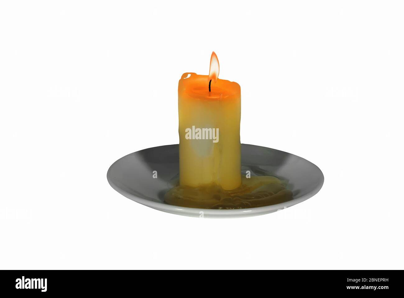 Flame of candle close up, isolate on white background Stock Photo Alamy