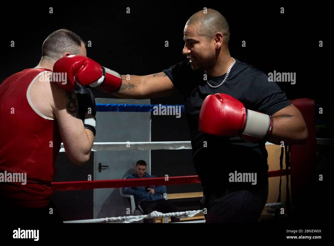 Two determined caucasian male athletes hi-res stock photography and ...