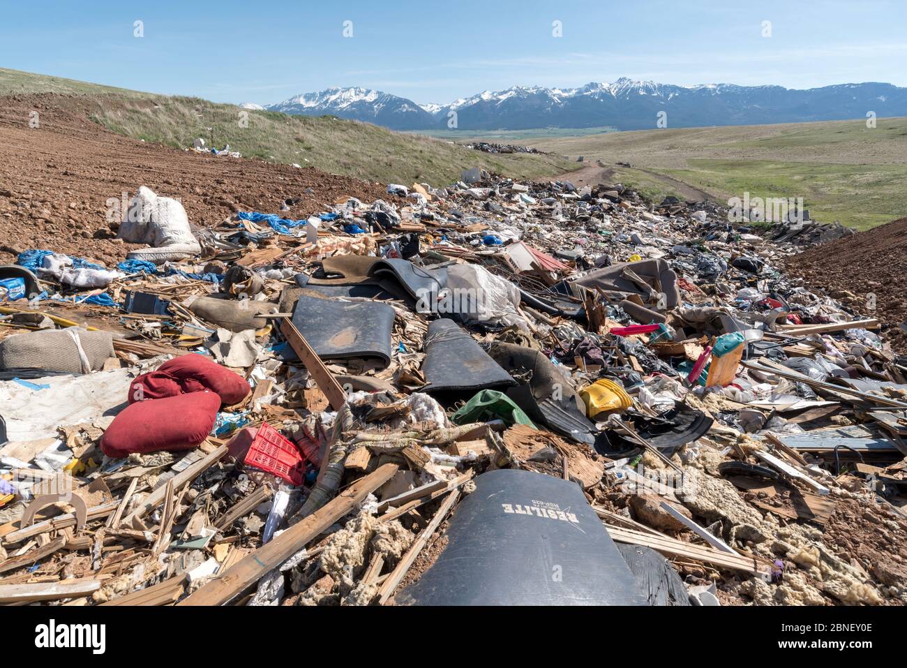 Garbage at the Ant Flat Landfill in Wallowa County, Oregon Stock Photo Alamy