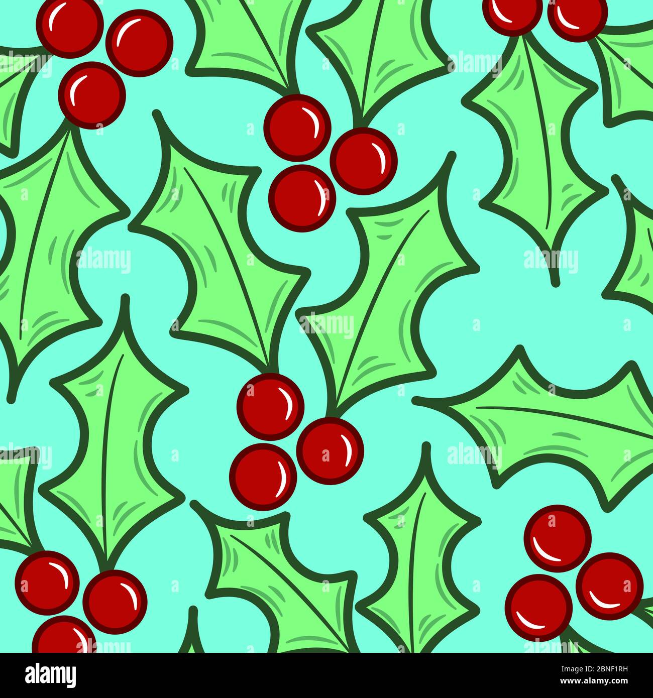 Holly leaves and berries Stock Photo Alamy