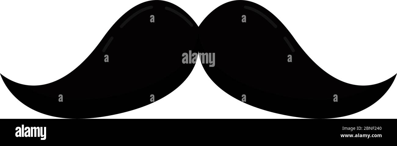Isolated mustache icon Stock Vector