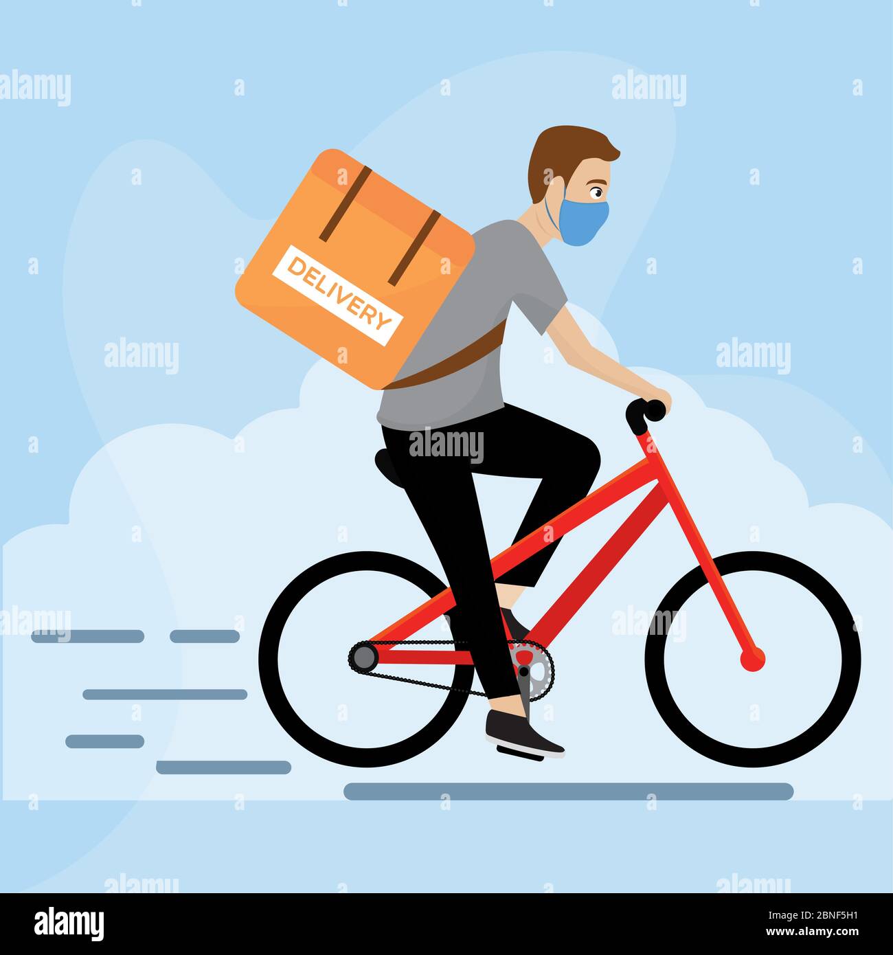 delivery on a bike