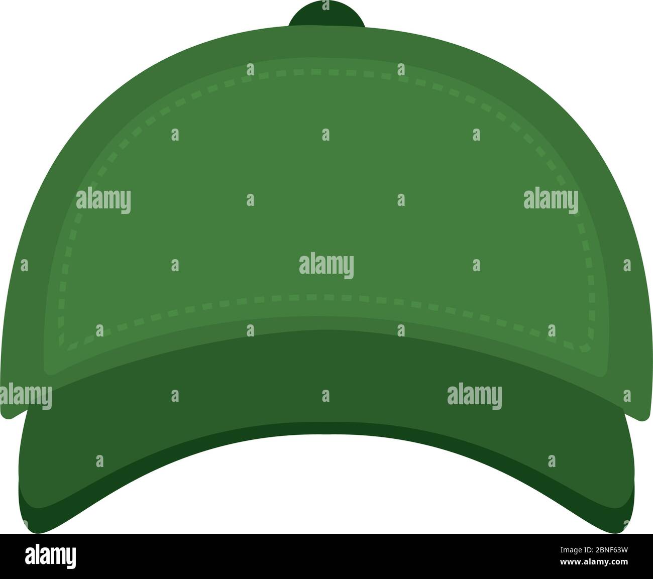 Isolated green cap image Stock Vector