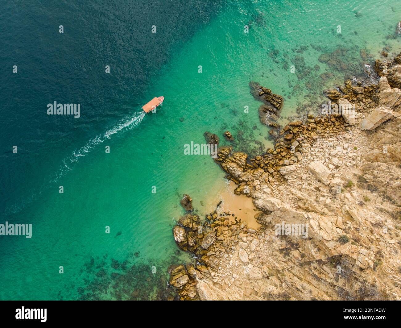 Aerial view of the bay of Cabo San Lucas Stock Photo