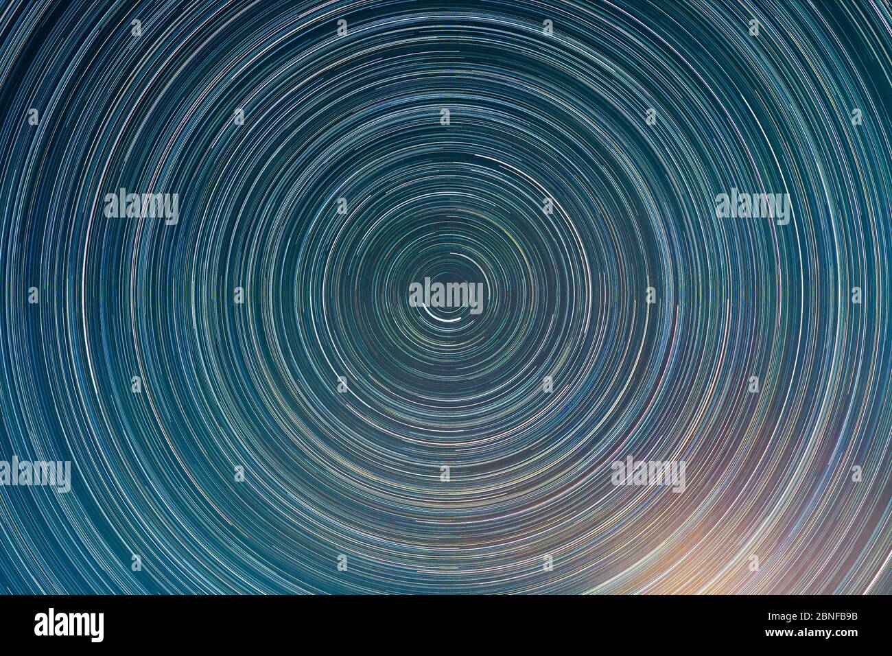 Abstract star trails Stock Photo