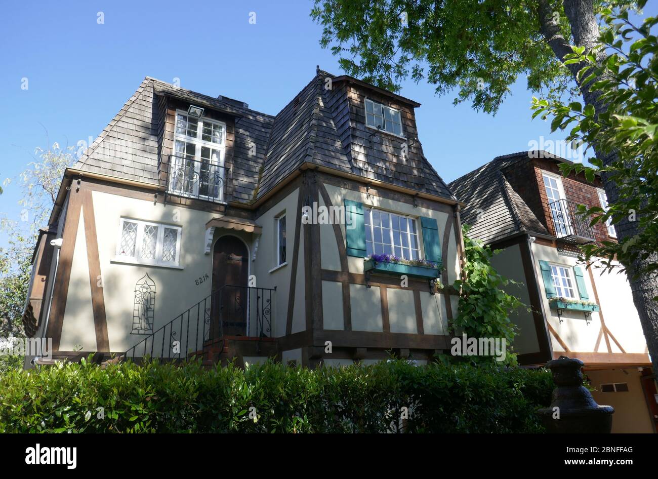 West Hollywood, California, USA 14th May 2020 A general view of atmosphere  of The Charlie Hotel, originally Charlie Chaplin built these cottages to  house actors and Charlie Chaplin, Marilyn Monroe, Judy Garland,