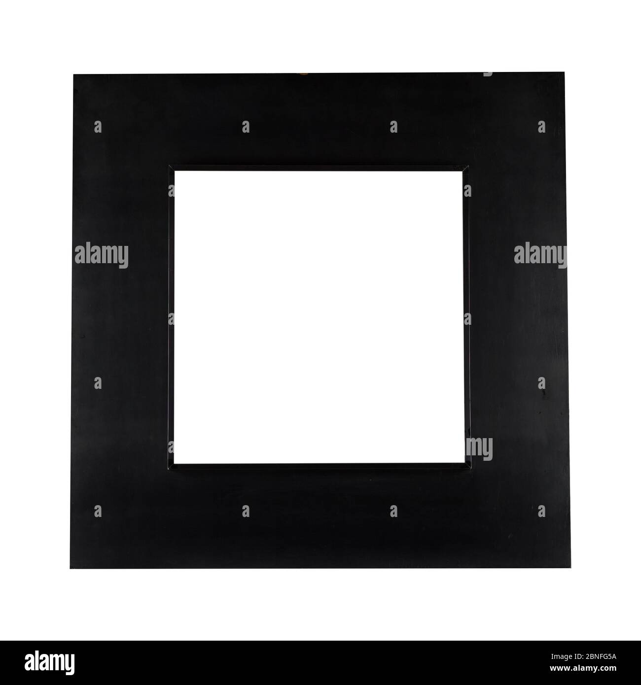 Blank frame with black borders on a white background Stock Photo Alamy