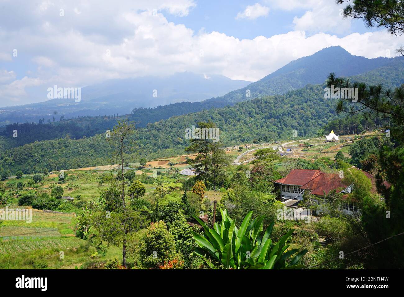 View of Ciloto, Puncak, Bogor, West Java, Indonesia Stock Photo