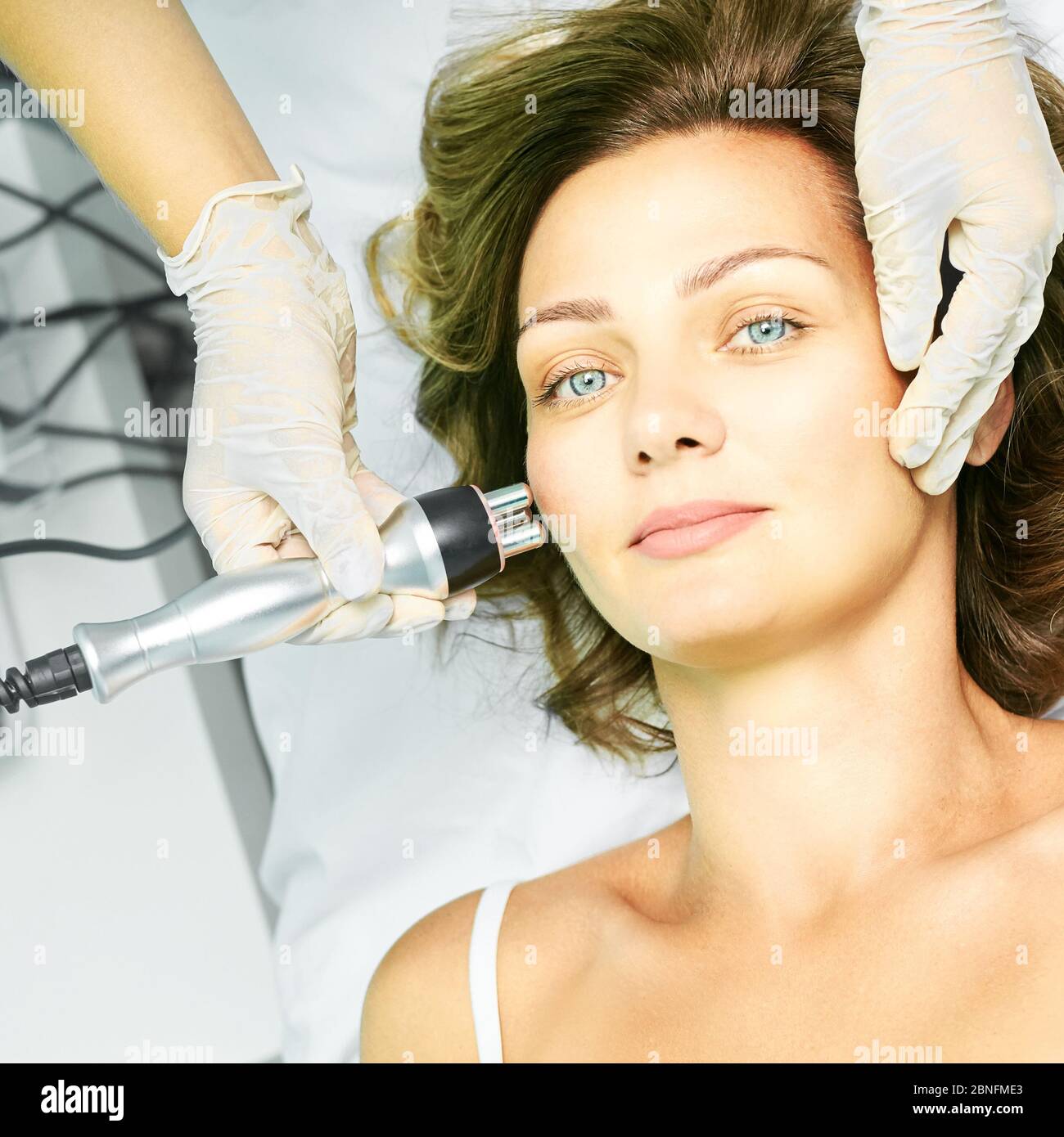 Dermatology skin care facial therapy. Medical spa anto wrinkles