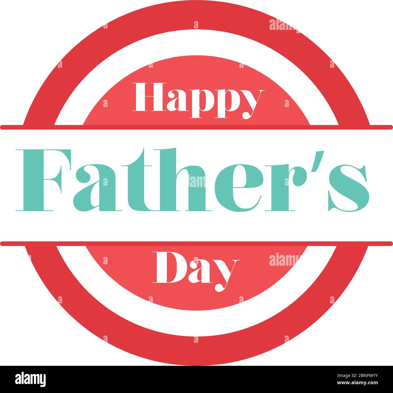 happy fathers day seal flat style icon Stock Vector Image & Art - Alamy