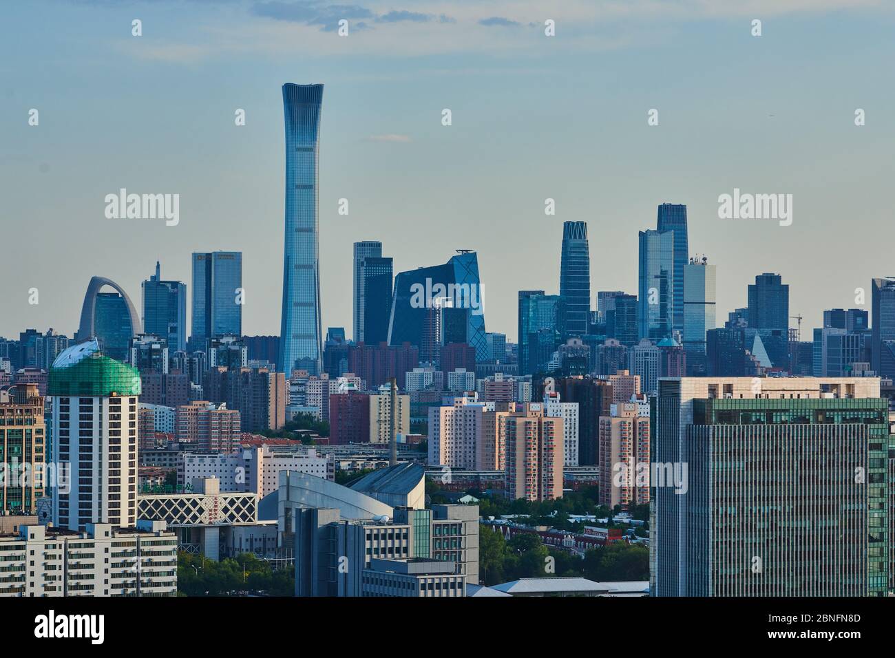 Beijing landmarks, including the China Zun, stand to form a skyline at ...