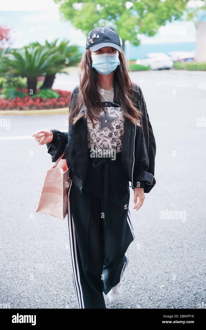 Chinese model, actress, and singer Angelababy arrives in an airport in ...