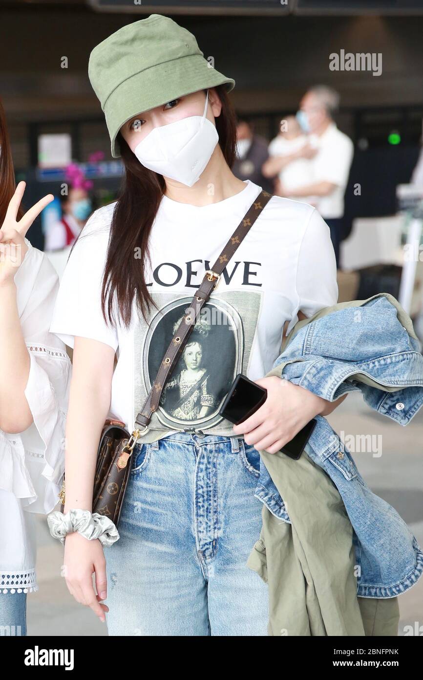Chinese actress and singer Lou Yixiao or Loura Lou arrives at a ...
