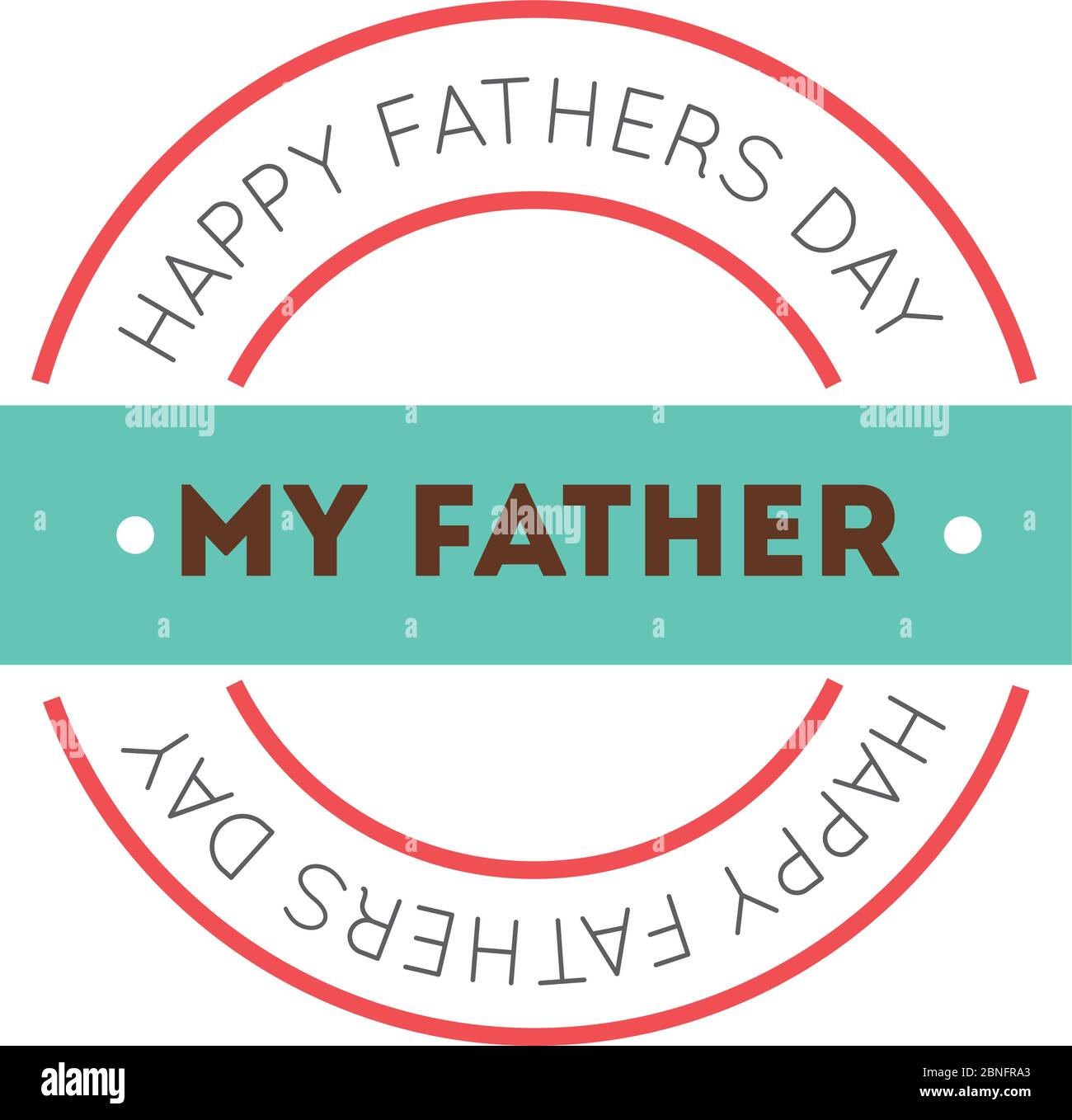 happy fathers day seal flat style icon Stock Vector Image & Art - Alamy
