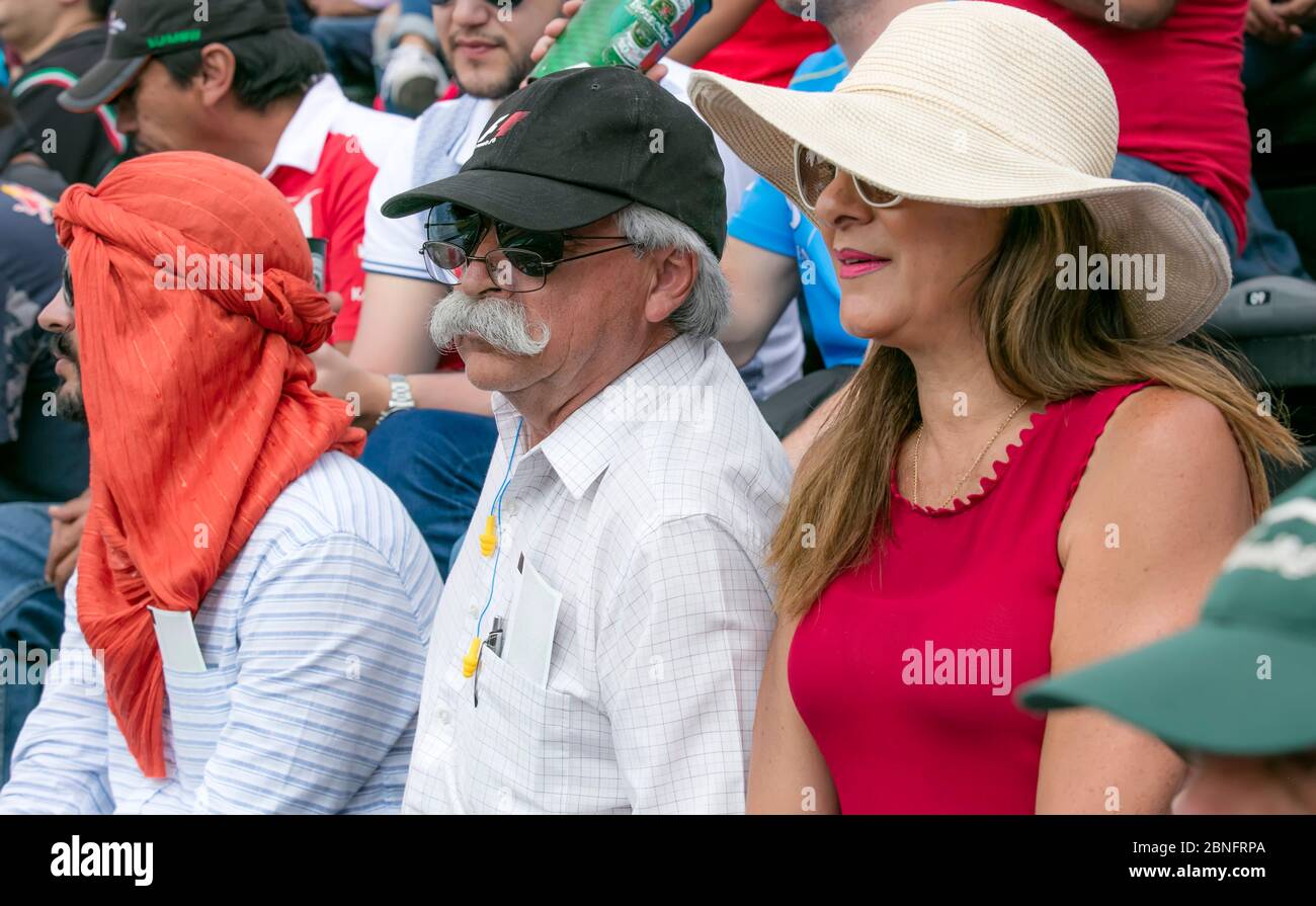 Spectators at sporting event Stock Photo