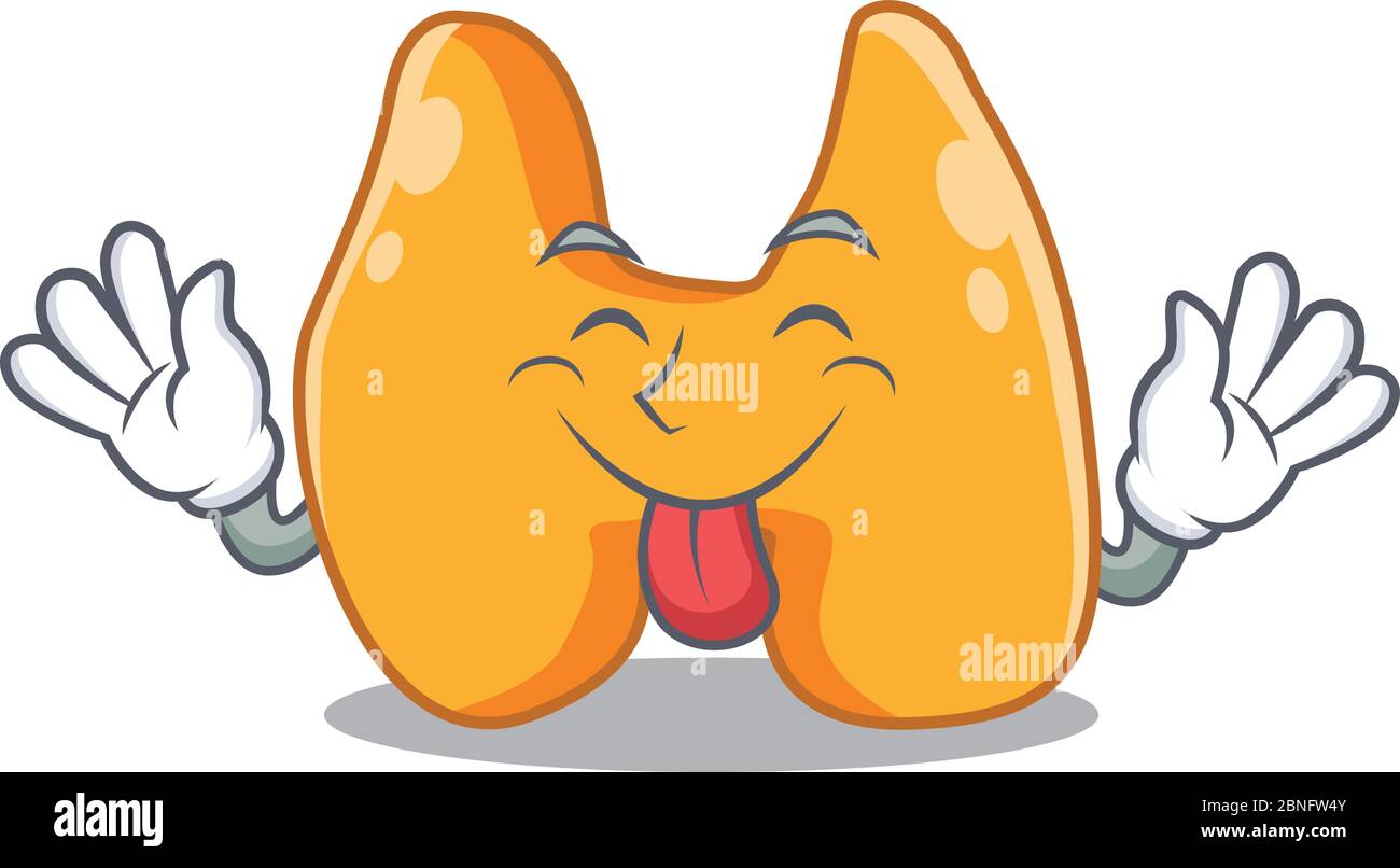 Funny Thyroid Cartoon Design With Tongue Out Face Stock Vector Image Art Alamy Want to discover art related to thyroid? https www alamy com funny thyroid cartoon design with tongue out face image357464155 html