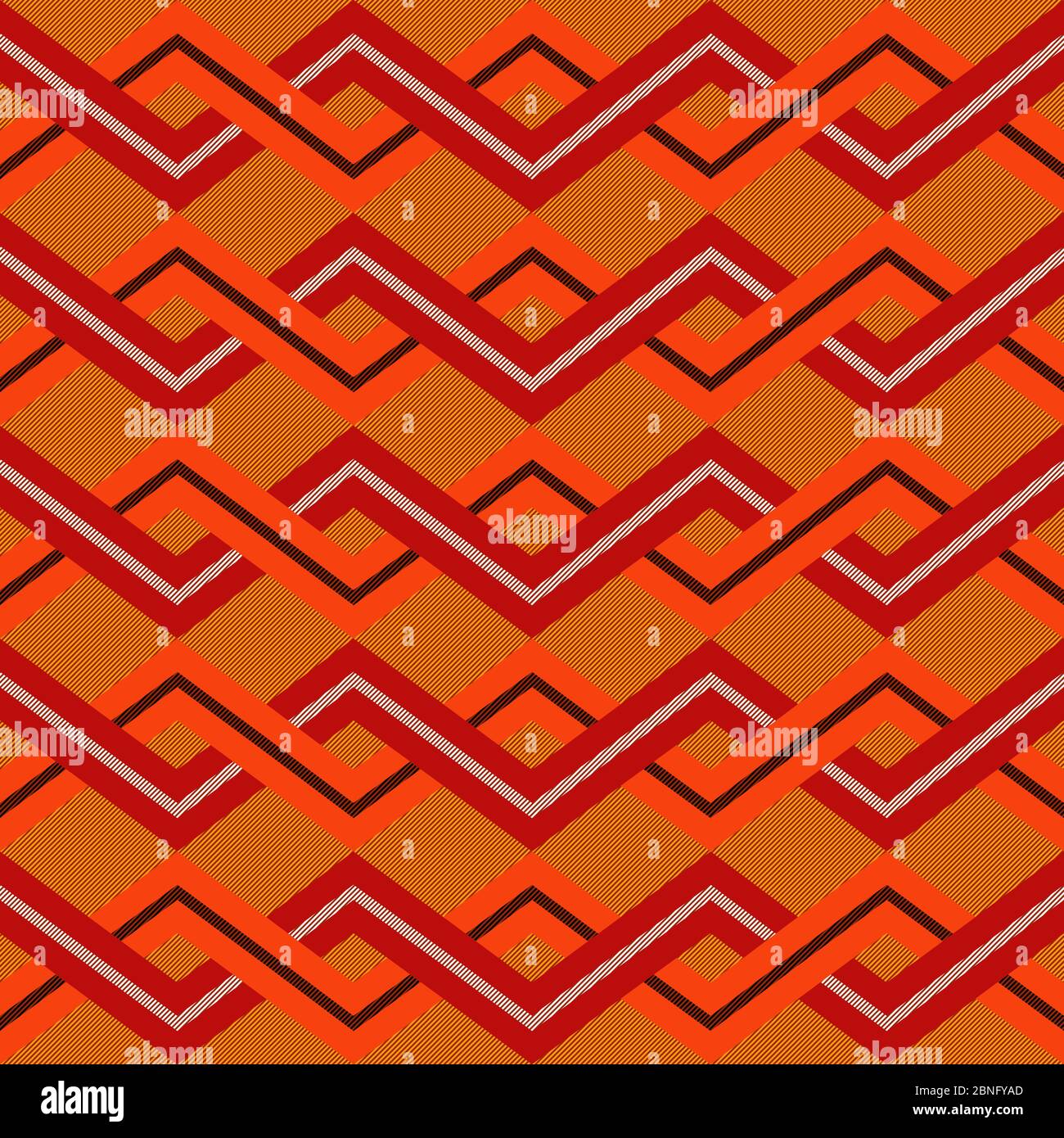 Vector seamless ornaments on ethnic motifs in a single file Stock ...