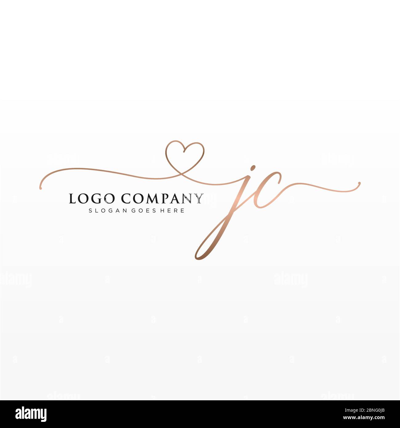 Jc initials logo hi-res stock photography and images - Alamy