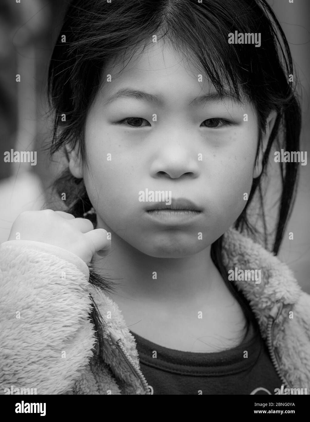 A portrait of a young Japanese girl shopping in Takeshita street, Harajuku, Tokyo, Japan. Stock Photo