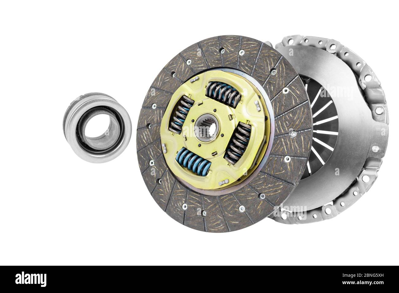 Car repair kit clutch manual gearbox isolated on a white background