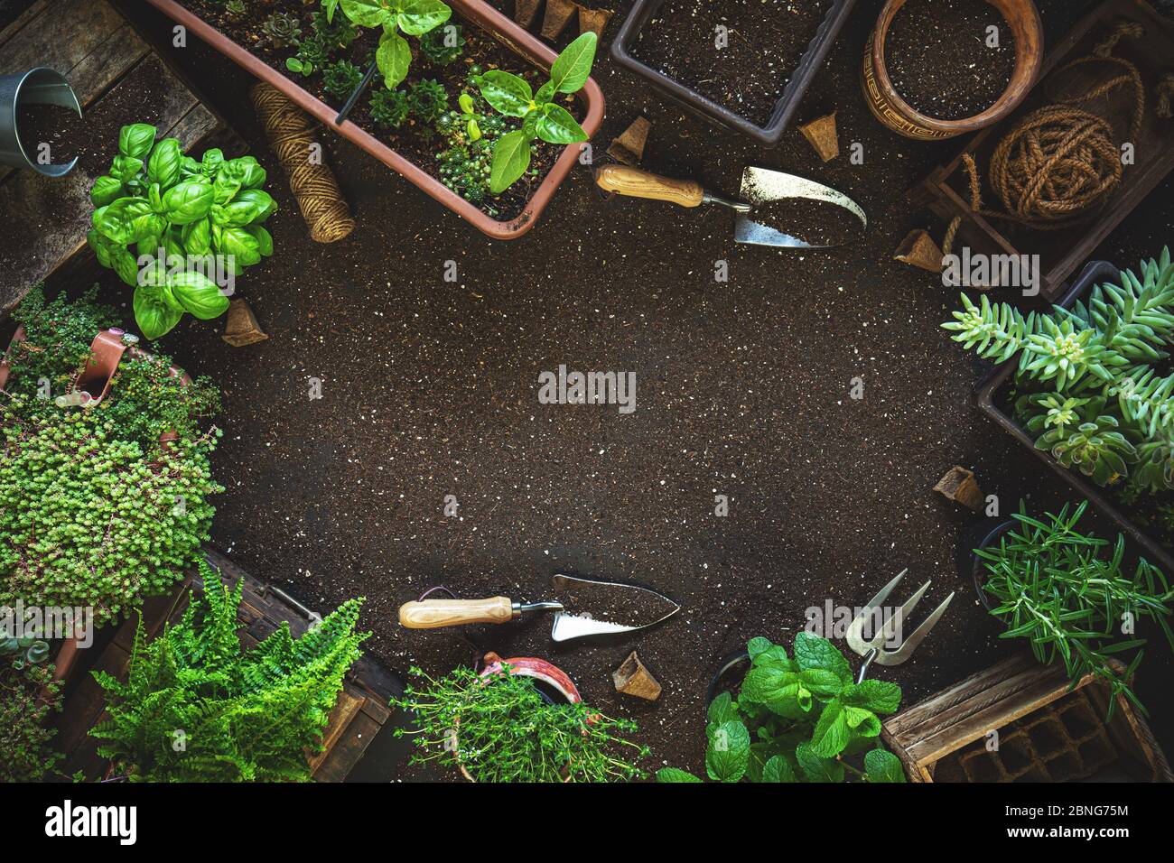 Pile of gardening tools hi-res stock photography and images - Alamy