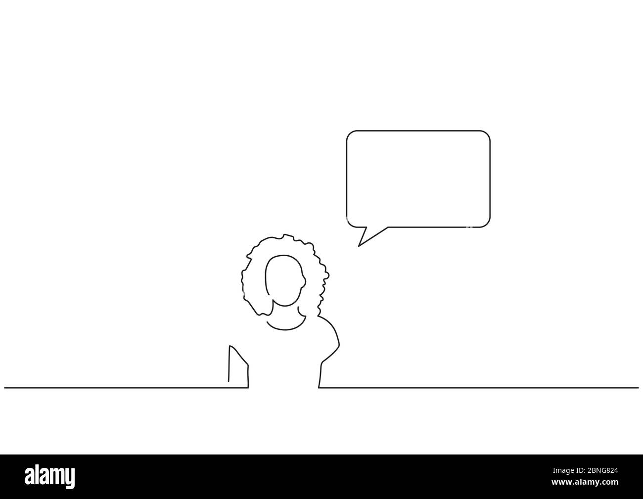 Communication isolated line drawing, vector illustration design Stock ...