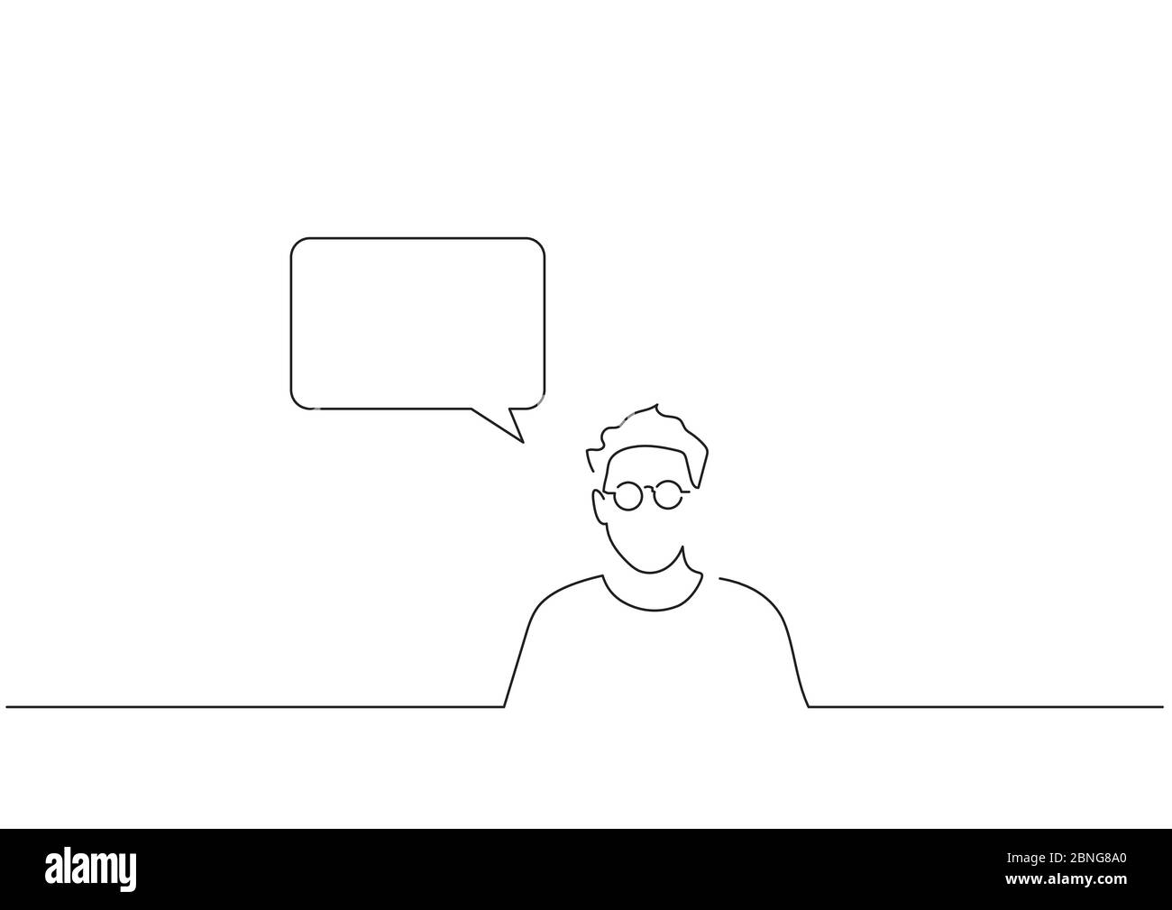 Communication isolated line drawing, vector illustration design Stock ...