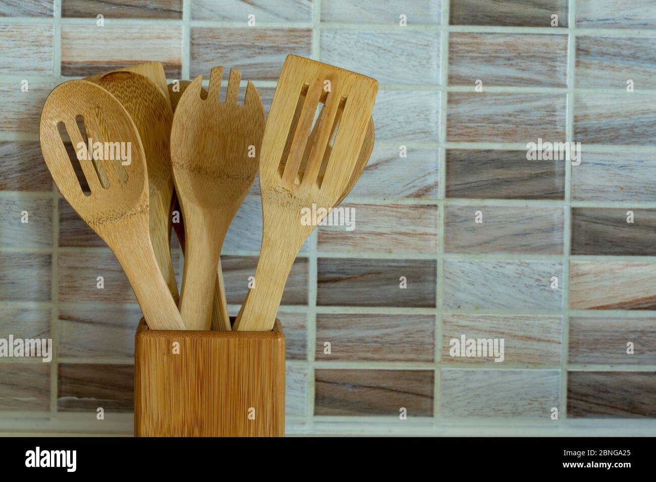Wooden spoons Stock Photo