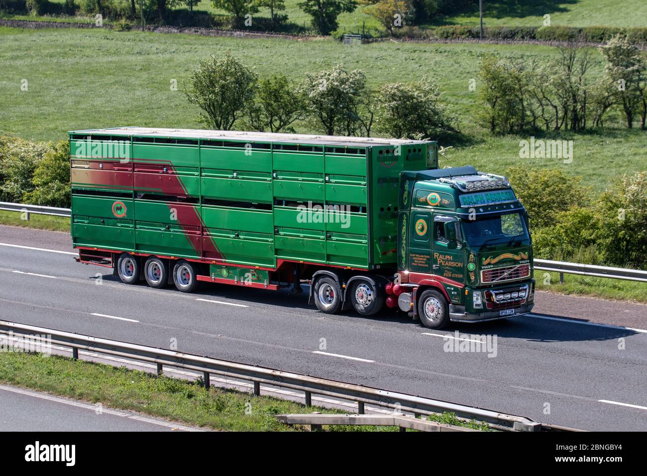 Live animals in transit; Haulage delivery trucks, lorry, transportation