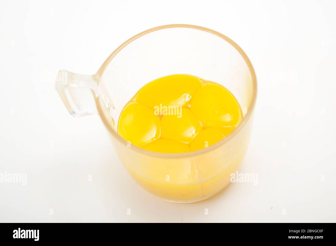 Egg yolk, full of protein, vitamin D & Vitamin A. This 6 eggs yolk using for making a cake Stock