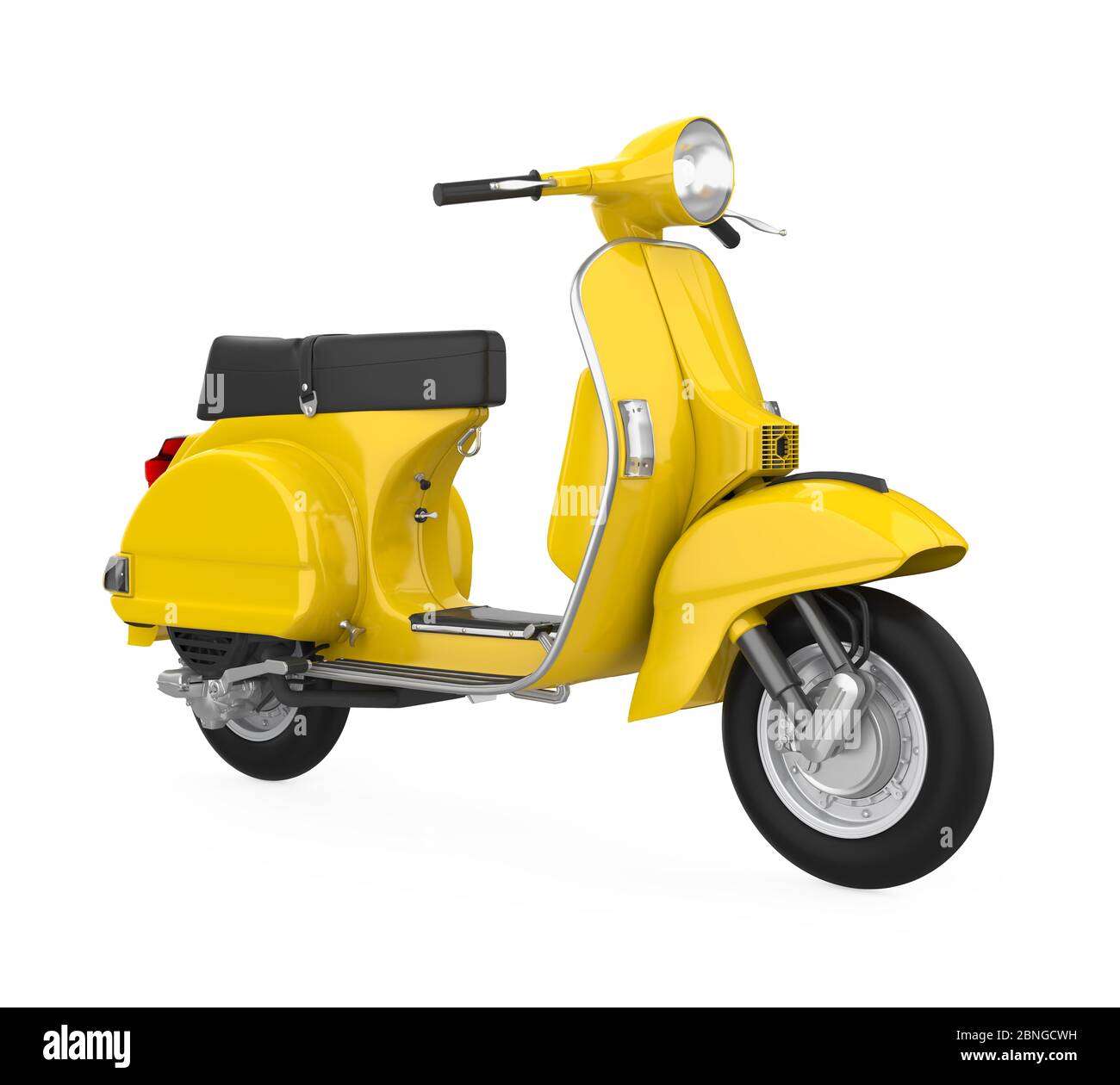 Vintage Scooter Motorcycle Isolated Stock Photo Alamy