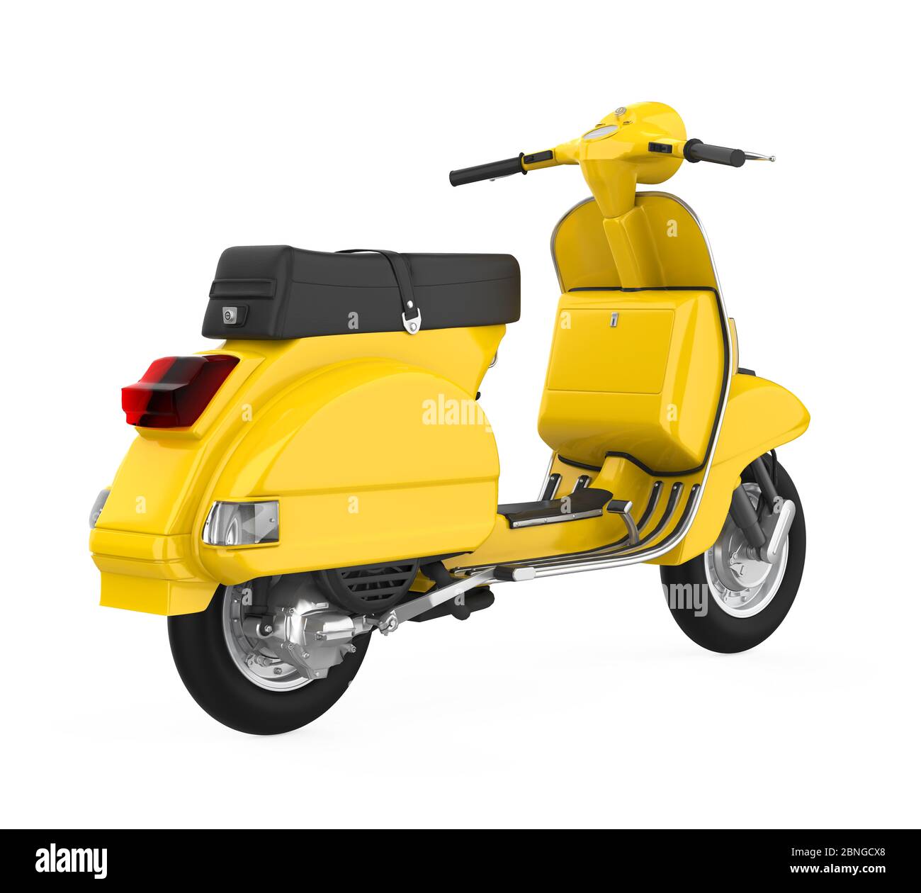 Vintage Scooter Motorcycle Isolated Stock Photo Alamy