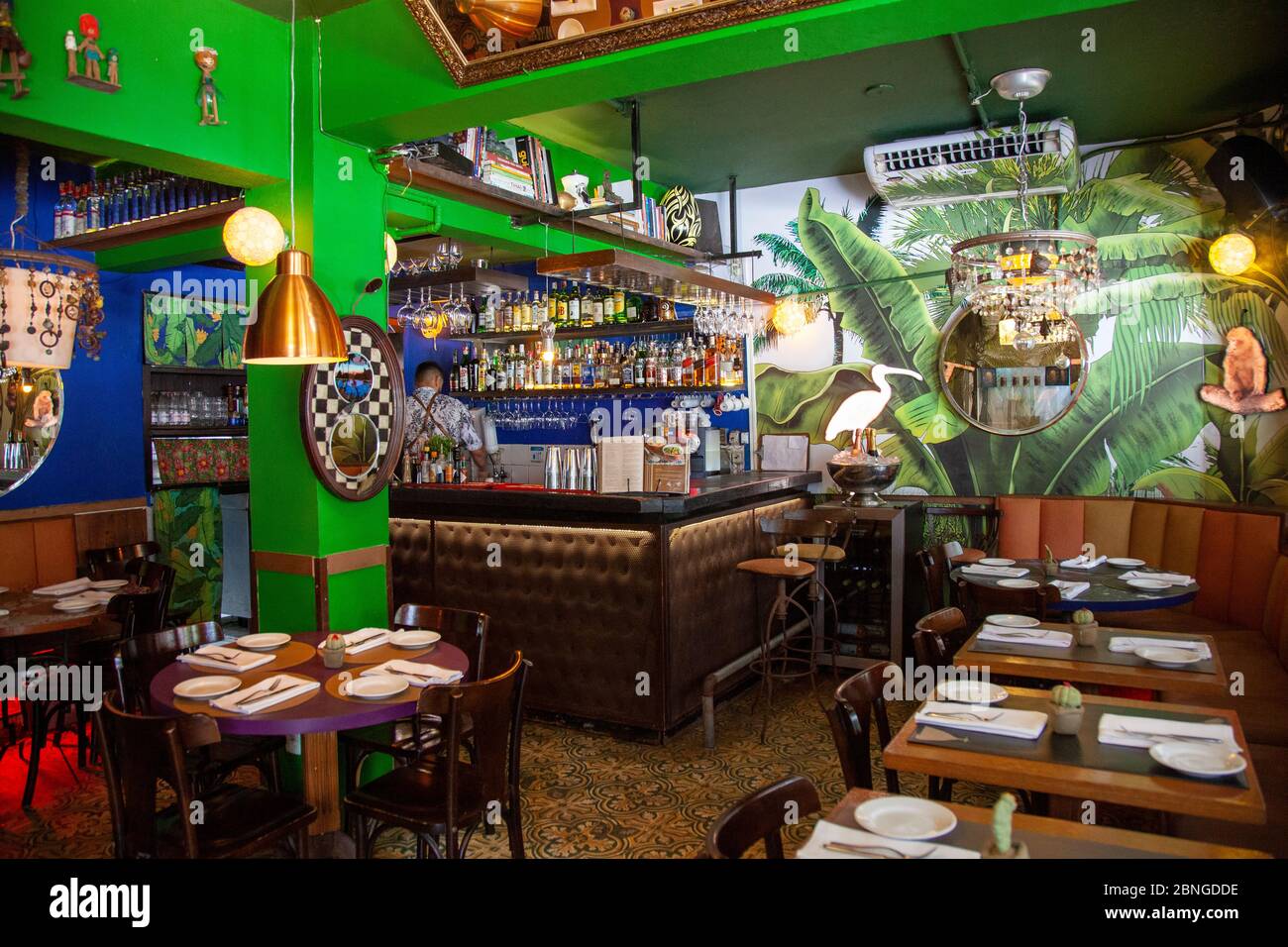 Zaza Restaurant in Ipanema , Rio de Janeiro - Brazil Stock Photo