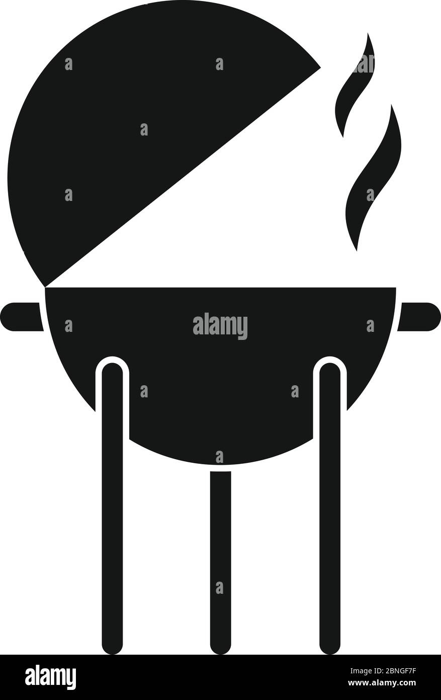 Bbq equipment icon. Simple illustration of bbq equipment vector icon ...