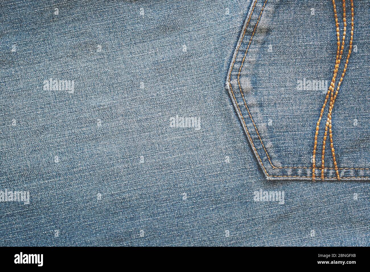 Blue denim jeans texture background Stock Photo