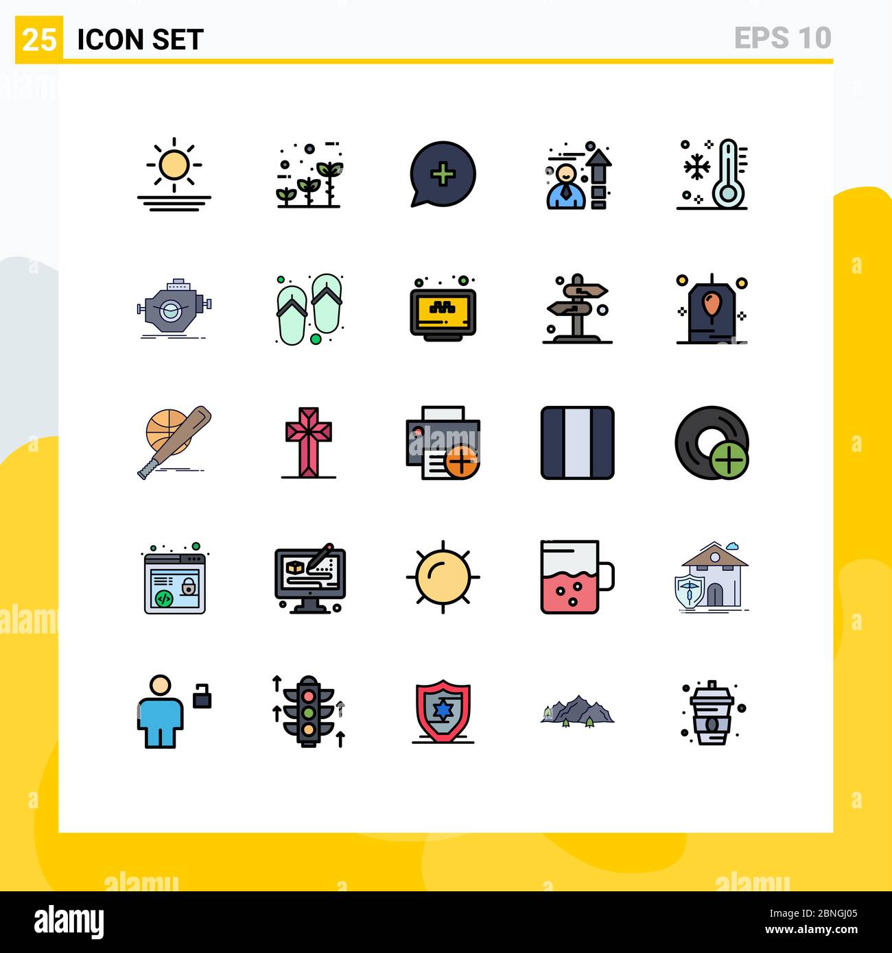 Universal Icon Symbols Group Of 25 Modern Filled Line Flat Colors Of Temperature Low Chat Holiday Performance Editable Vector Design Elements Stock Vector Image Art Alamy