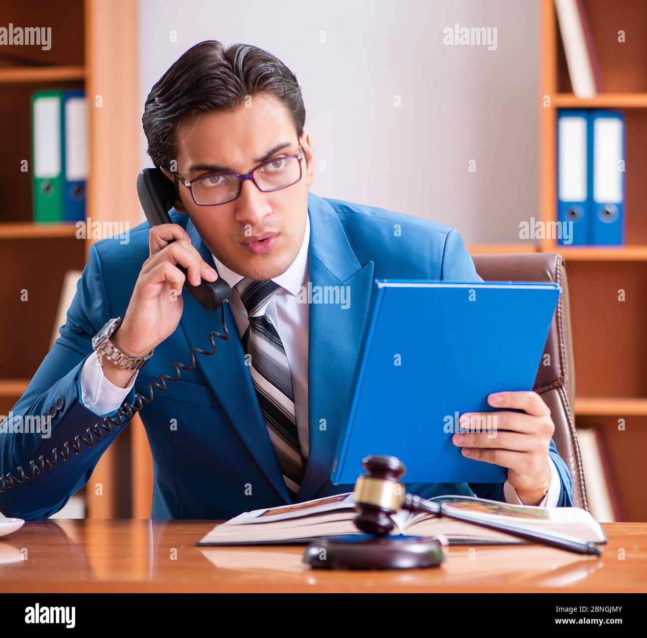The lawyer working in the office Stock Photo Alamy